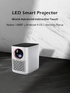 Y3 Smart Projector with 4K Decoding, 4000 Lumens, Auto Focus, Android 9.0,With Bluetooth speaker mode, Interactive touchscreen