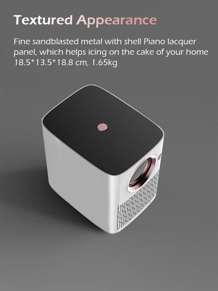Y3 Smart Projector with 4K Decoding, 4000 Lumens, Auto Focus, Android 9.0,With Bluetooth speaker mode, Interactive touchscreen