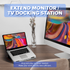 WinBridge Aluminum Alloy Laptop Stand with 6-in 1 USB C Hub for Desk, 4K HDMI, 2 USB 3.0, 100W PD Charging, Stable & Ventilated, Adjustable Height, Fits All MacBook, Laptops up to 15.6 inches