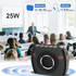 WinBridge 25W Wireless Voice Amplifier with Two Bluetooth Headset Microphones, High Capacity 8000mAh|Record, Portable Pa System Bluetooth Speaker and Microphone, Megaphone with Mic for Teachers S96