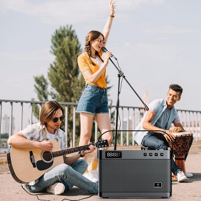 WinBridge T9 Portable PA System Karaoke Machine 40 Watt With Wirereless Microphone