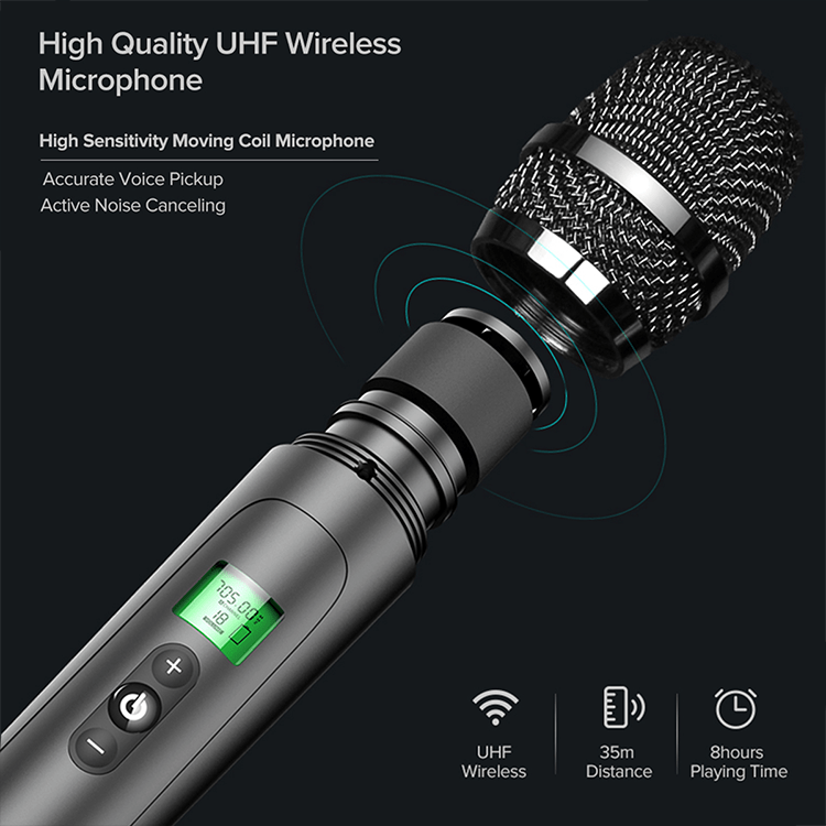 WinBridge T9 Portable PA System Karaoke Machine 40 Watt With Wirereless Microphone